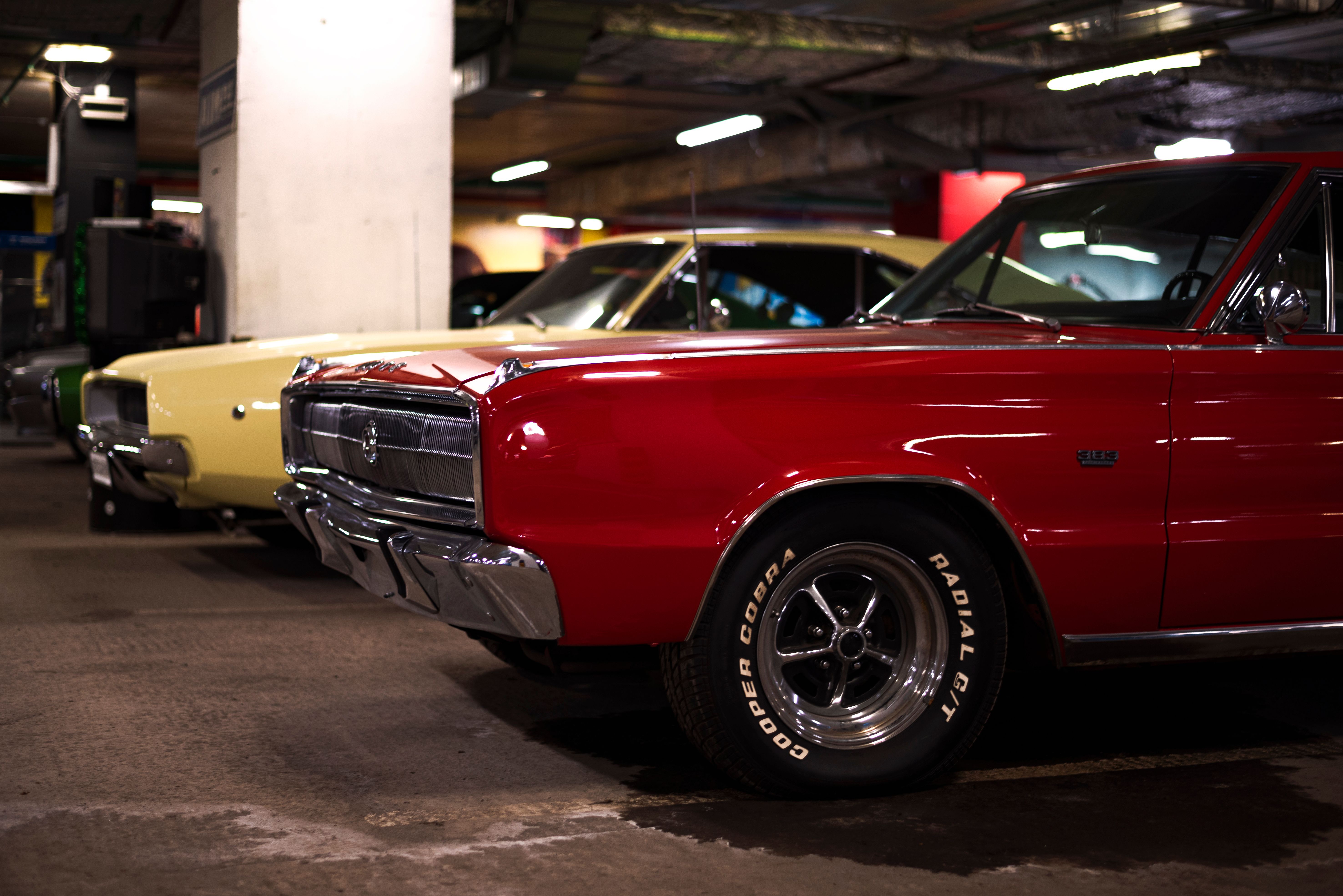 Vintage restored automobile